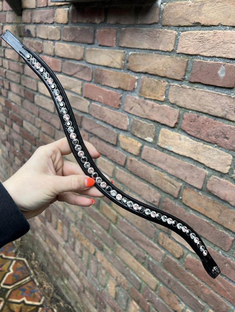 Frontriem Classic High End crystals L lak - Afbeelding 10