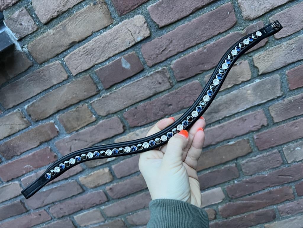 Frontriem Classic High End crystals L lak - Afbeelding 18