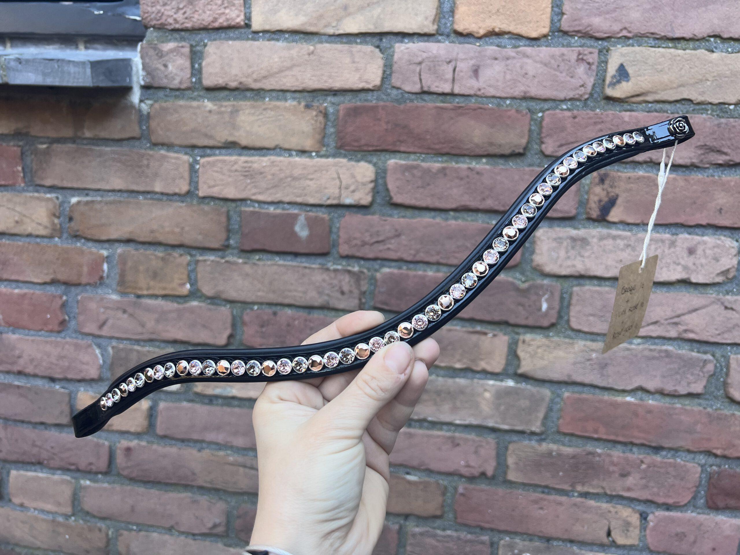 Frontriem Classic High End crystals L lak - Afbeelding 9