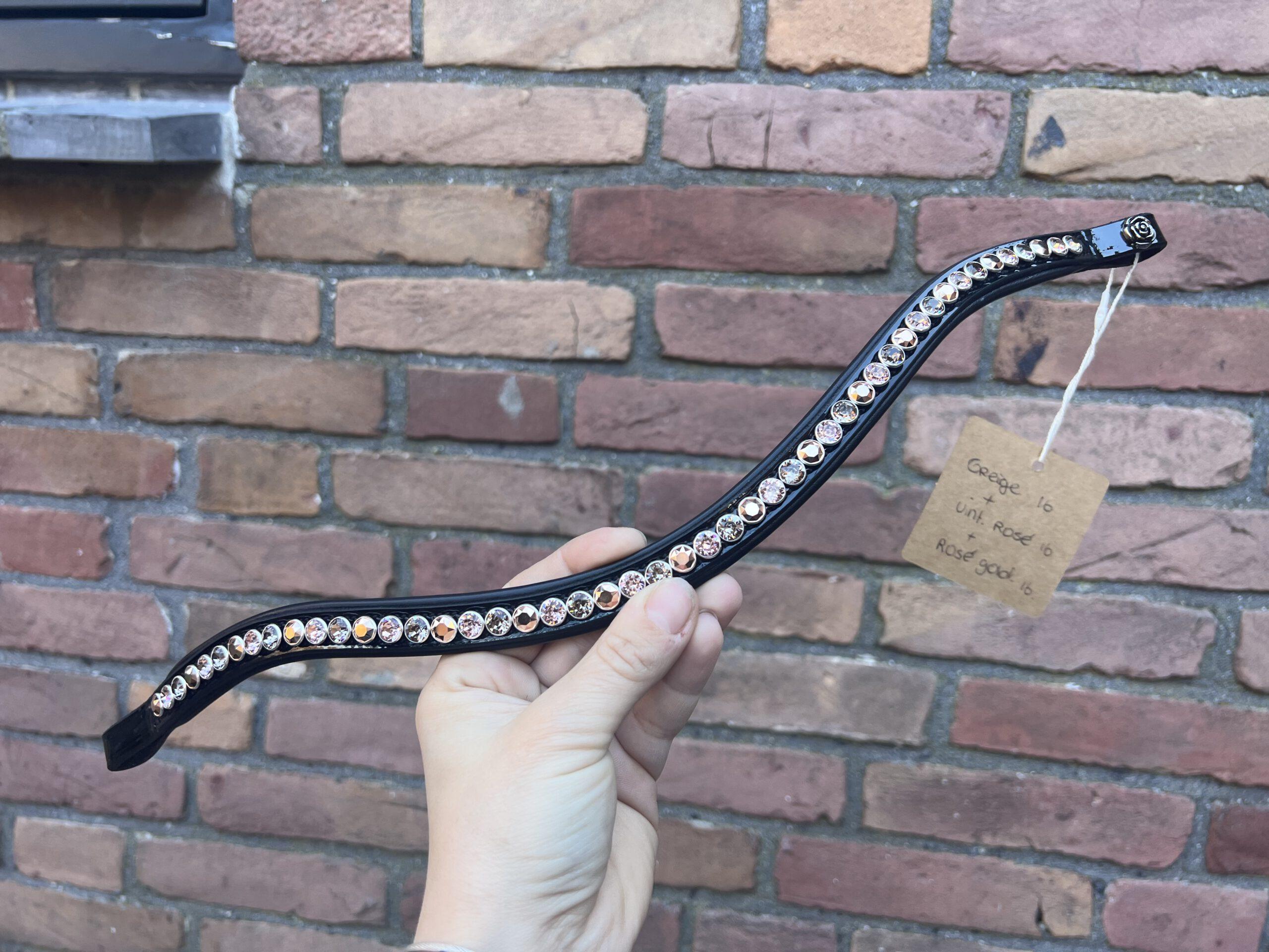 Frontriem Classic High End crystals L lak - Afbeelding 6